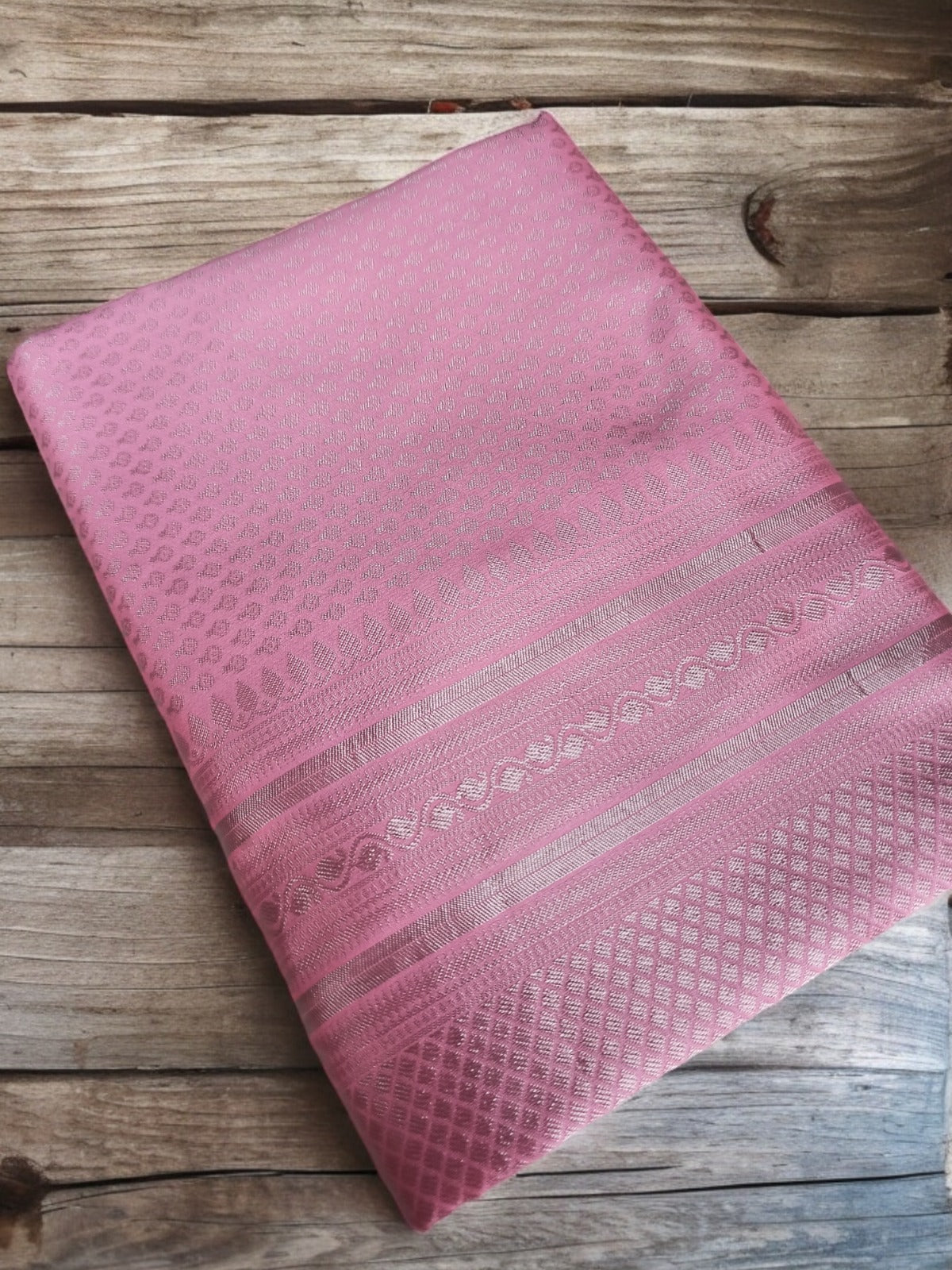 Partywear Soft Lichi Silk Jacquard Work Sarees