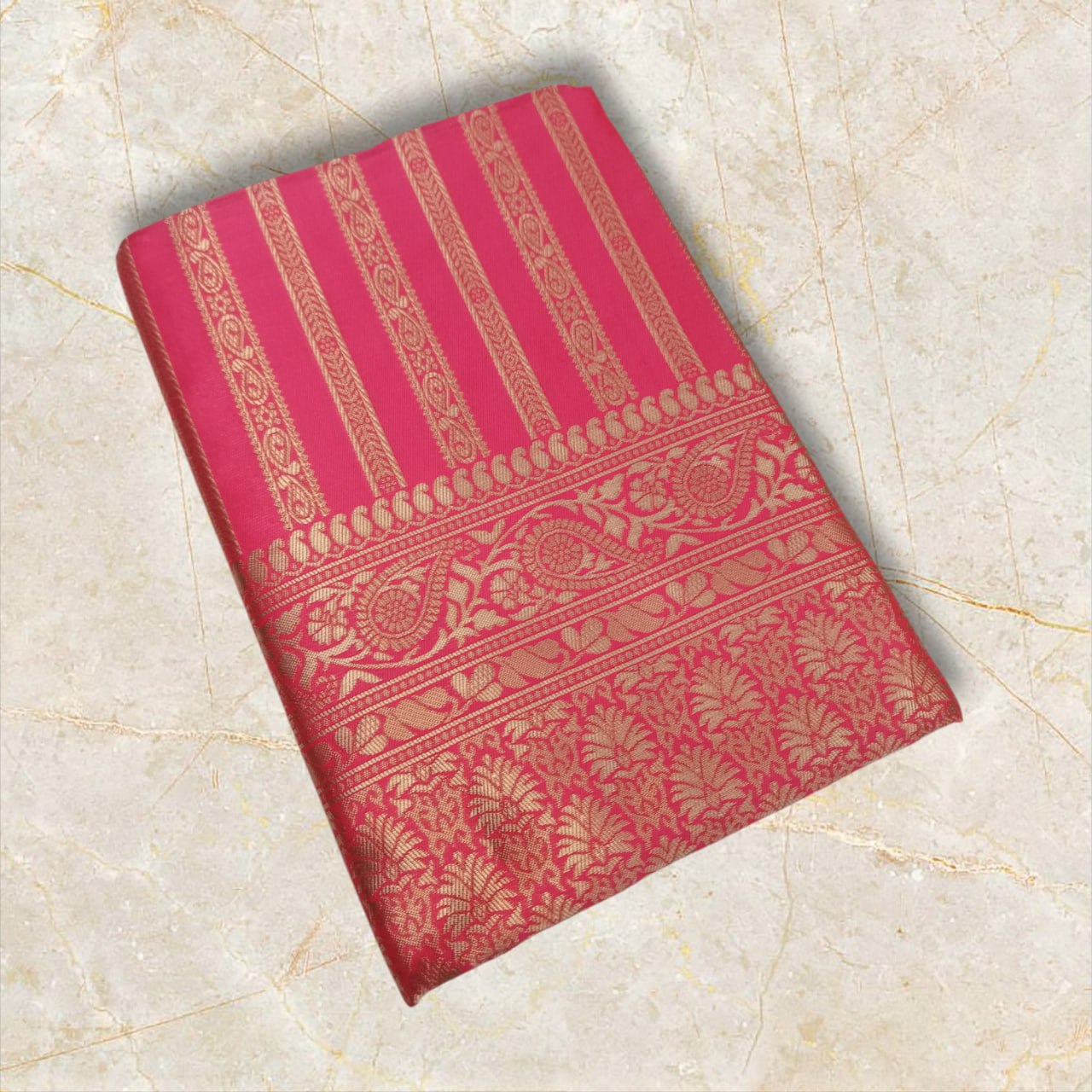 Partywear Banarasi Soft Lichi Silk Jacquard Work Sarees