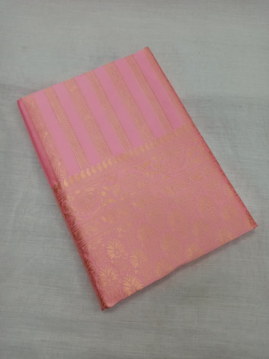 Partywear Banarasi Soft Lichi Silk Jacquard Work Sarees