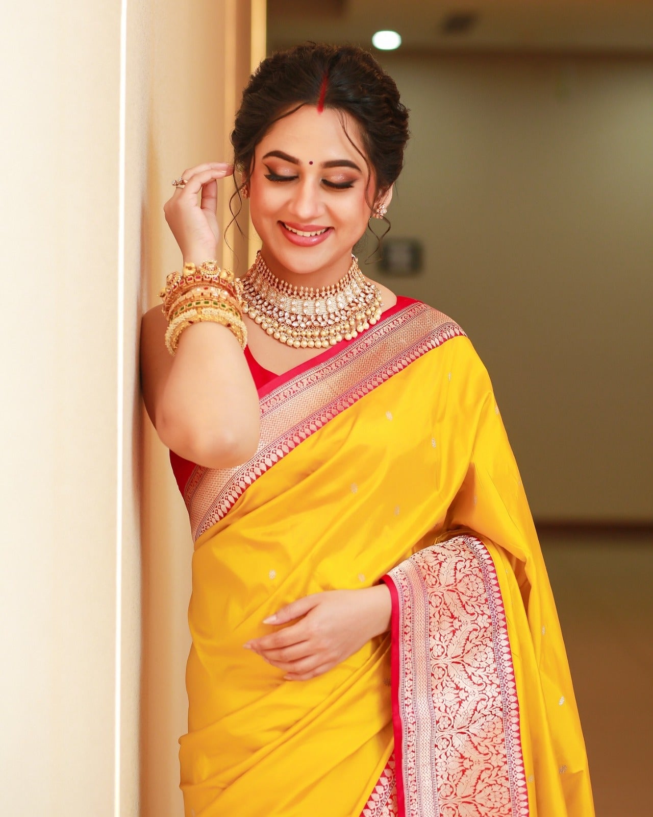 Exclusive Soft Lichi Silk Jacquard Work Sarees