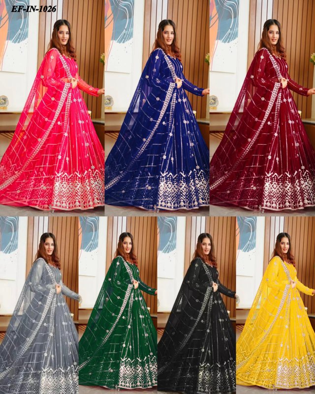 Traditional Net With Chain Design Work Lehenga Choli