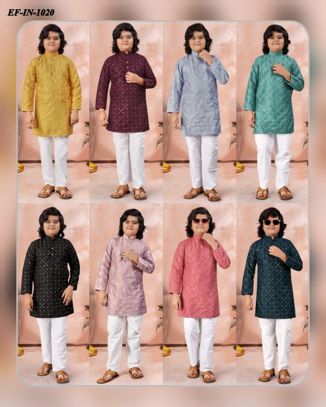 Heavy Soft Silk With Embroidery And Sequence Work Kids Wear