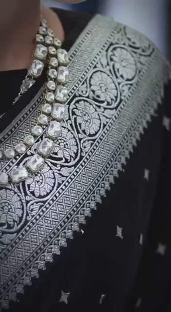 Beautiful Banarasi Lichi Silk With Jacquard Work Sarees