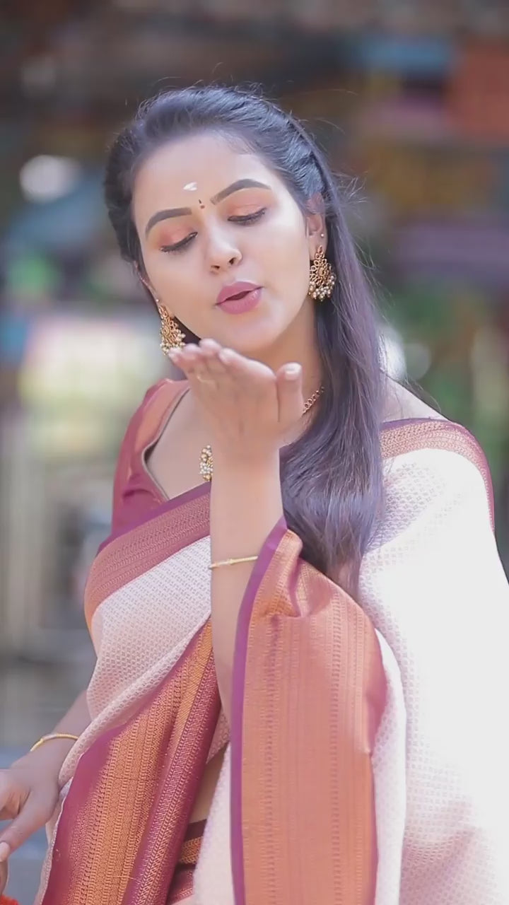 Exclusive Soft Banarasi Lichi Silk Jacquard Work Sarees